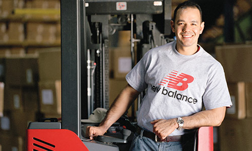 New Balance Moves Mountains of Shoes with Raymond Lift Trucks